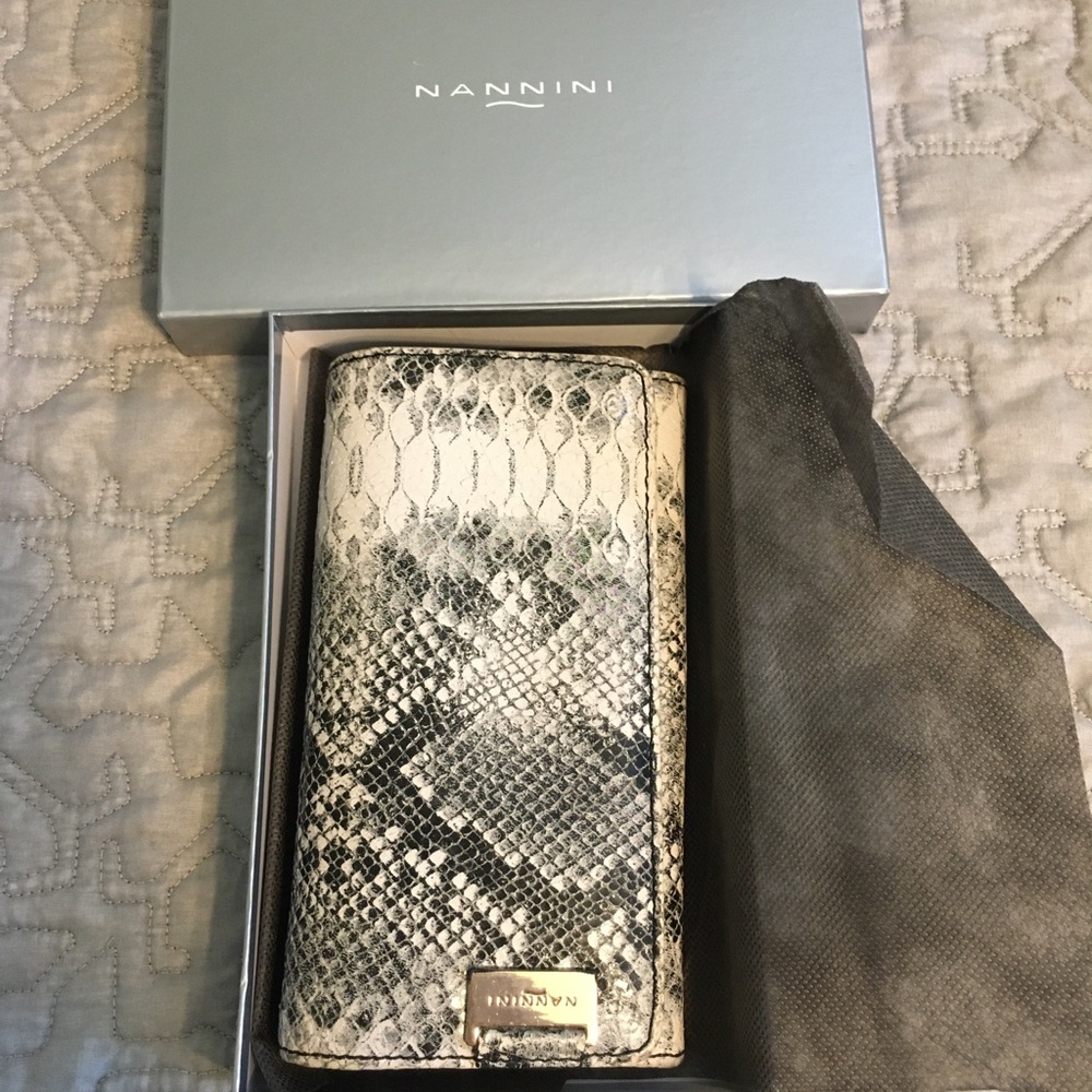 Nannini Leather Wallet, Brand New